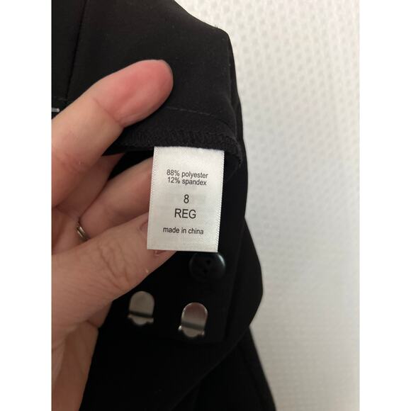 Maurices Black High Rise Trouser Pockets Straight Dress Pants Size 8 Regular NWT - Picture 5 of 9